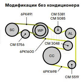 Vratná/vodiaca kladka rebrovaného klinového remeňa CARVILLE, LTD2